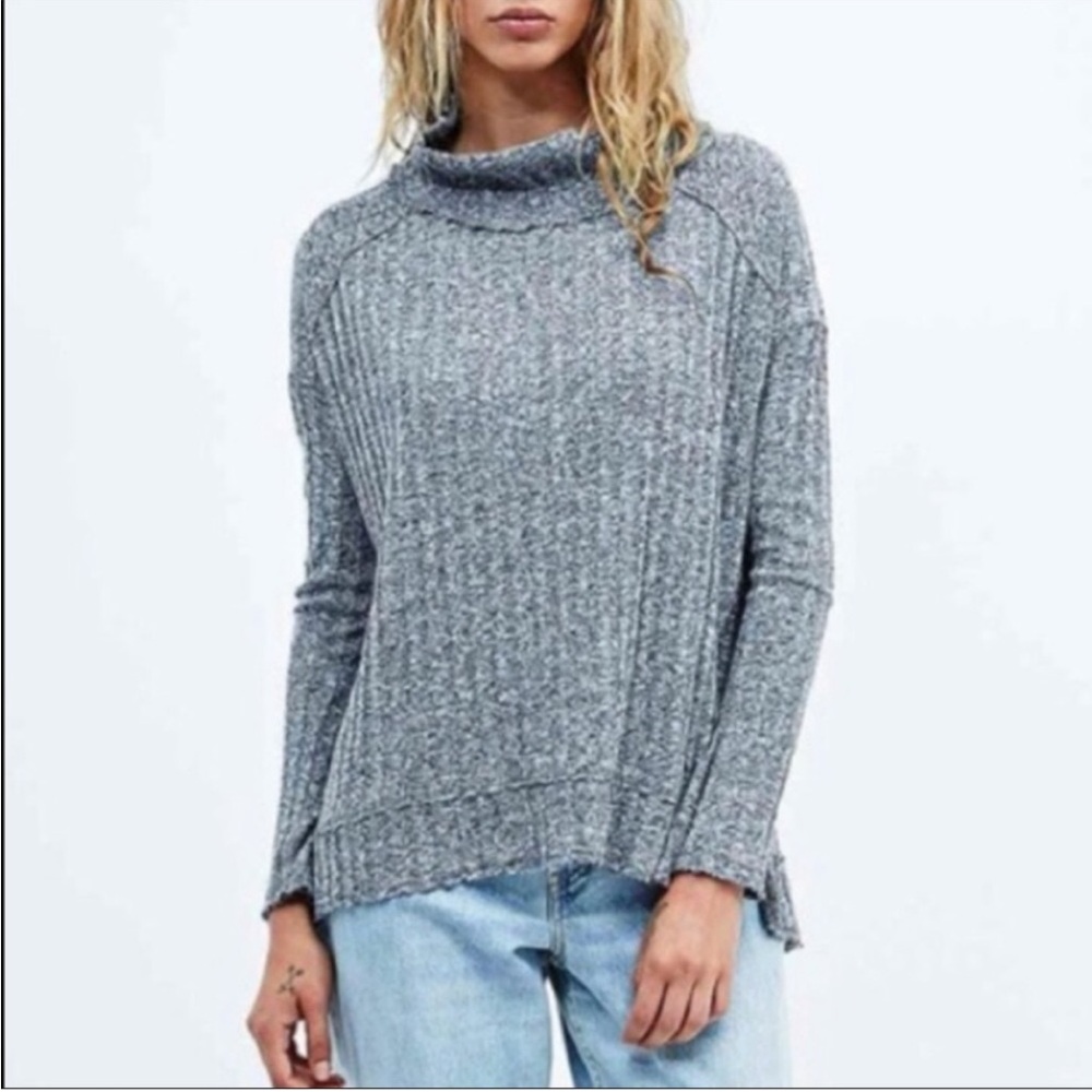 Free People Clarissa Mock Neck Sweater Size L